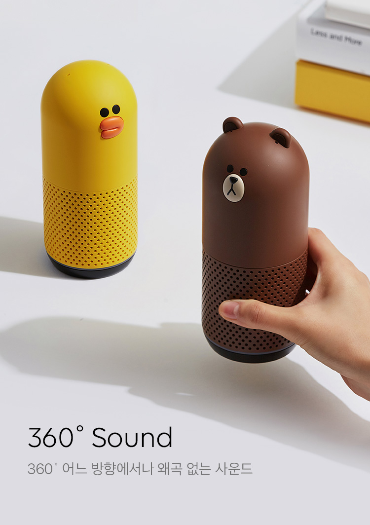 360˚ Sound, 360˚ 어느 방향에서나왜곡 없는 사운드